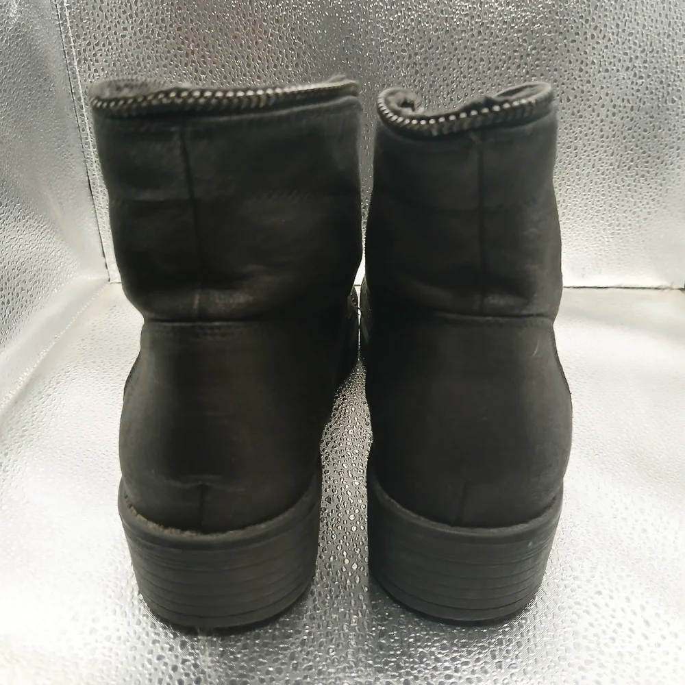 Maurices Black Lace-Up Boots Women's Size 8.5